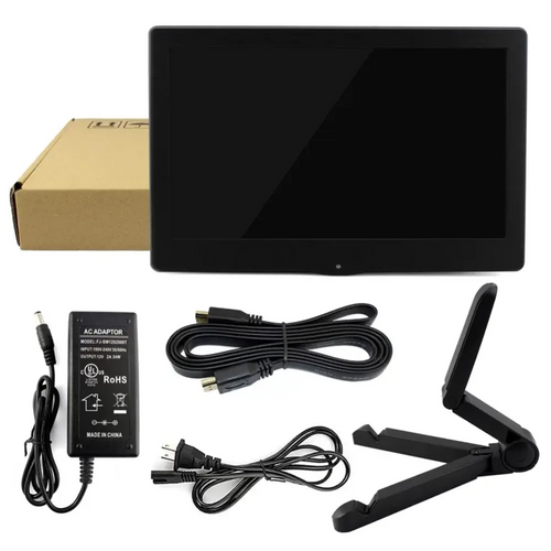 Moniteur d'Affichage IPS Pleine Vue Portable de 13,3 Pouces avec Haute Définition 1920x1080 13.3 Inch Portable Full View IPS Display Monitor 1920x1080 High Definition