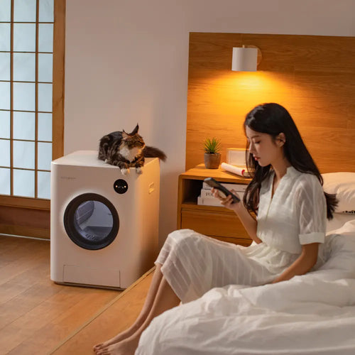 Litière intelligente pour chat Purrclean d'INSTACHEW (compatible avec l'application) INSTACHEW Purrclean Smart Cat Litter Box ( App Enabled)