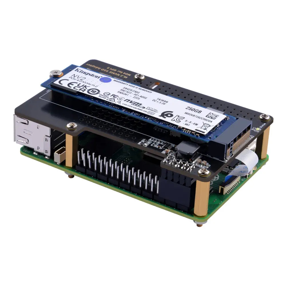 52Pi N04 M.2 2280 PCIe to NVMe Adapter for Raspberry Pi 5 - RobotShop