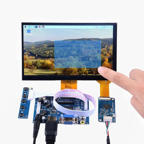 7 7" 1024x600 HDMI LCD Touch Screen DIY Kit for Raspberry Pi