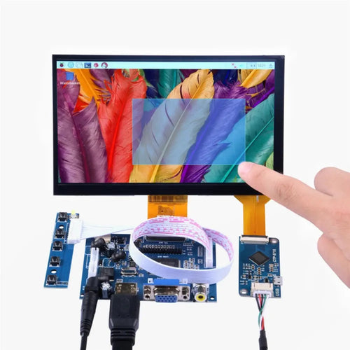 7 7" 1024x600 HDMI LCD Touch Screen DIY Kit for Raspberry Pi