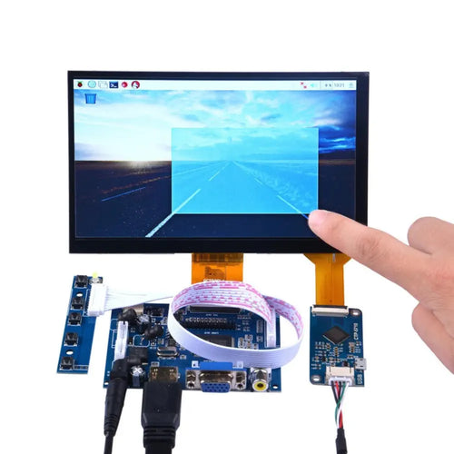 7 7" 1024x600 HDMI LCD Touch Screen DIY Kit for Raspberry Pi
