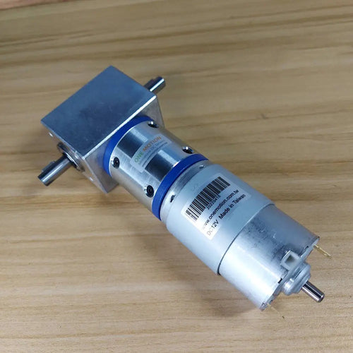 Moteur à engrenages à angle droit à 2 sorties, 58 RPM 2 Output Shaft Right Angle Gear Motor, 58 RPM