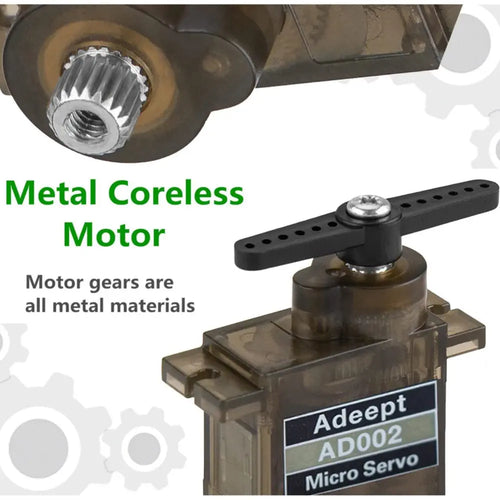 Adeept AD002 Servo Motor for RC Robot Car (8x) Adeept AD002 Servo Motor for RC Robot Car (8x)