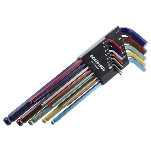 AndyMark Jeu de clés Allen Impérial Extrémité sphérique XL ColorGuard AndyMark Allen Wrench Set Imperial Ball End XL ColorGuard