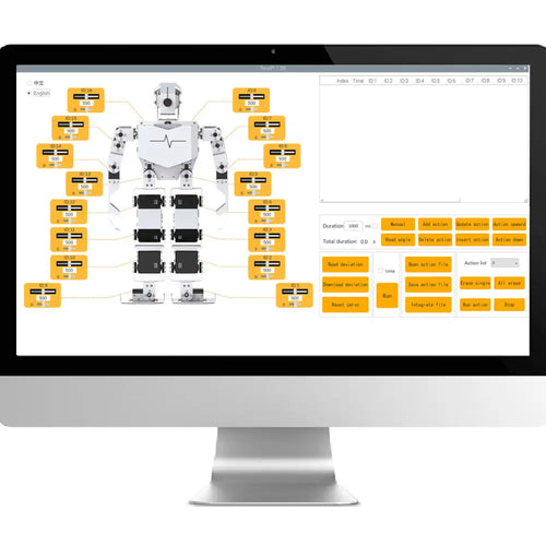 Hiwonder Tonypi Robot Humanoïde à Vision Intelligente AI Alimenté par Raspberry Pi 4B 4GB (Kit Avancé) Hiwonder TonyPi AI Humanoid Robot Powered by Raspberry Pi 4B with Multimodal Model Integration, AI Vision, and Voice Interaction (Advanced Kit with Raspberry Pi 4B 4GB)