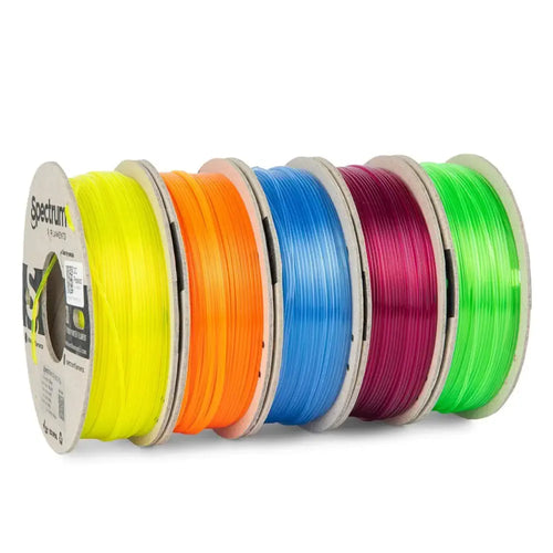 PLA Crystal Multi Pack - 1.75mm Spectrum PLA Crystal Filament - 5x 0.25 kg PLA Crystal Multi Pack - 1.75mm Spectrum PLA Crystal Filament - 5x 0.25 kg