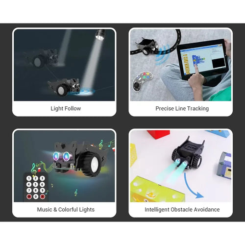 CrowBot BOLT-Kit de voiture robot intelligente programmable open source avec joystick CrowBot BOLT-Open Source Programmable Smart Robot Car Kit w/ Joystick