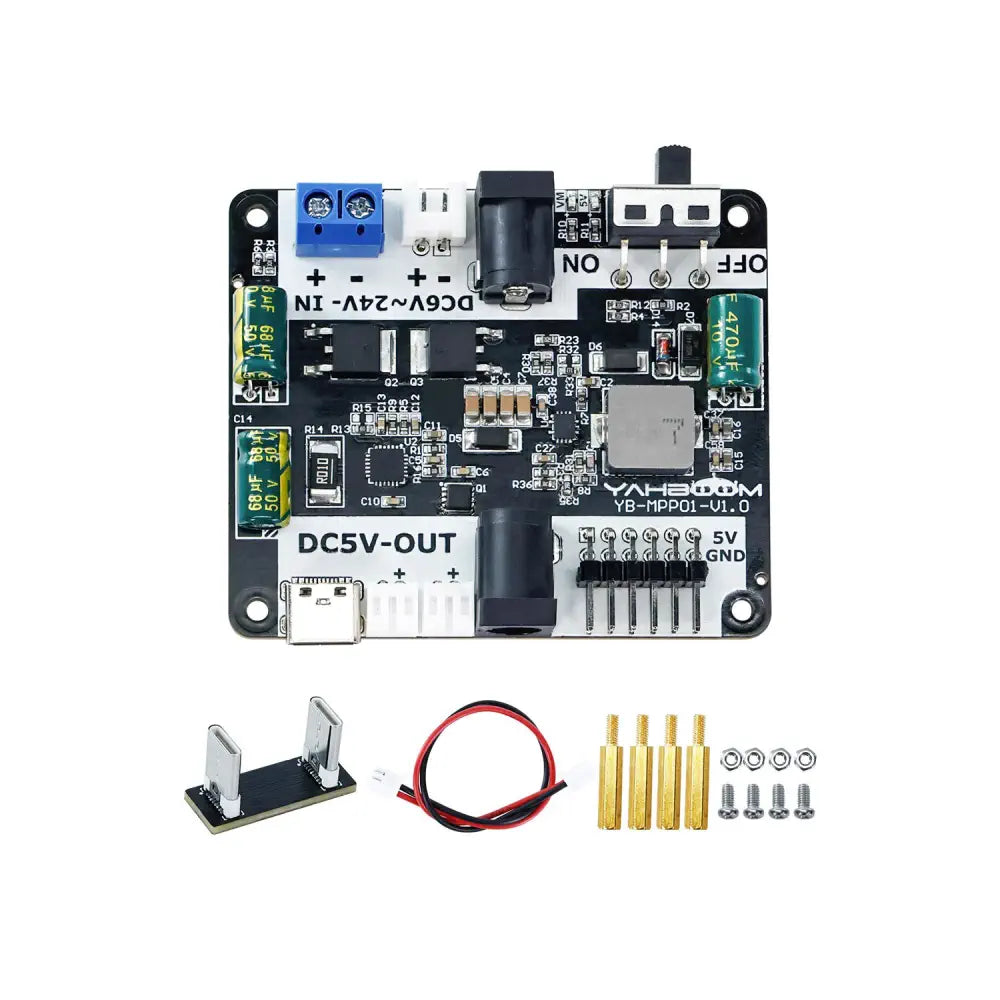 Power supply Expansion board for Raspberry Pi 5 - RobotShop