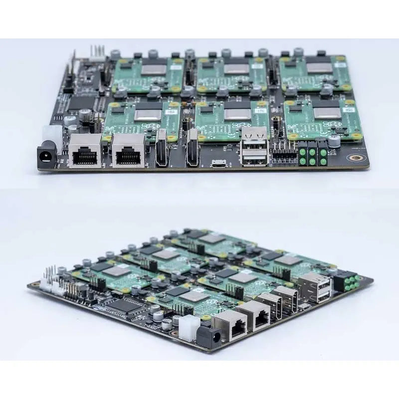 DeskPi Super6C Mini-ITX Cluster Board For Raspberry Pi CM4 6 RPi CM4 ...