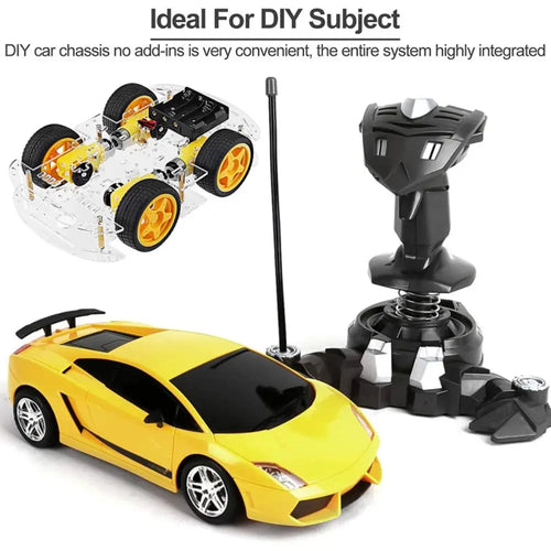 Kit de châssis intelligent de voiture de robot à monter soi-même avec encodeur de vitesse 4W 2 couches pour Arduino, RPi DIY Robot Car Smart Chassis Kit w/ Speed Encoder 4W 2-Layer for Arduino, RPi