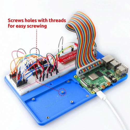 Kit de planche à pain avec 830 points pour Raspberry Pi et Arduino Uno R3, Mega 2560 Holder Breadboard Kit w/ 830 points for Raspberry Pi & Arduino Uno R3, Mega 2560