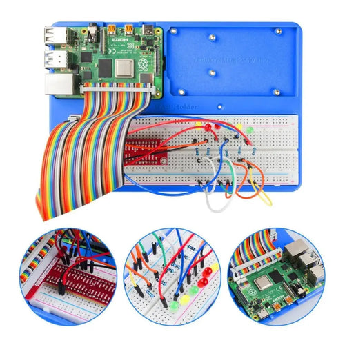 Kit de planche à pain avec 830 points pour Raspberry Pi et Arduino Uno R3, Mega 2560 Holder Breadboard Kit w/ 830 points for Raspberry Pi & Arduino Uno R3, Mega 2560