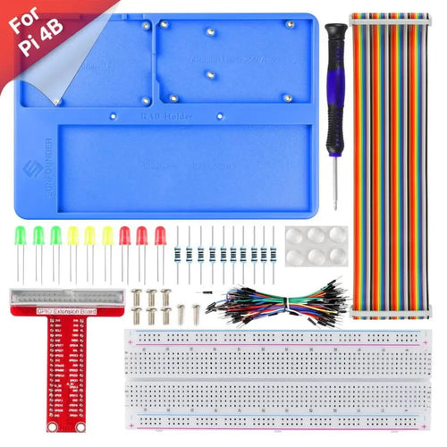 Kit de planche à pain avec 830 points pour Raspberry Pi et Arduino Uno R3, Mega 2560 Holder Breadboard Kit w/ 830 points for Raspberry Pi & Arduino Uno R3, Mega 2560