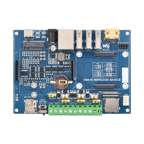 Industrial IoT 5G/4G Wireless Exp. for RPi CM4 w/ UPS, M.2 Slot, 4G Module (EU) Industrial IoT 5G/4G Wireless Exp. for RPi CM4 w/ UPS, M.2 Slot, 4G Module (EU)