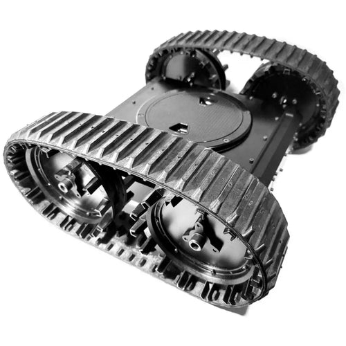 Lynxmotion - Robot Mobile Robuste sur Chenilles A4WD3 Télécommandée Lynxmotion - A4WD3 Rugged Tracked Rover RC Kit