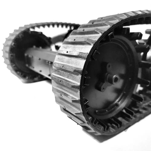 Lynxmotion - Robot Mobile Robuste sur Chenilles A4WD3 Télécommandée Lynxmotion - A4WD3 Rugged Tracked Rover RC Kit