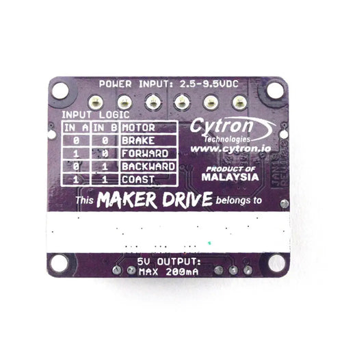 Maker Drive H-Bridge Motor Driver for Beginner Maker Drive H-Bridge Motor Driver for Beginner