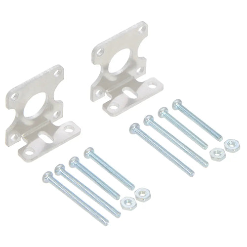 Pololu Paire de supports en L estampé pour moteurs à engrenages en plastique Pololu Stamped L-Bracket Pair for Plastic Gearmotors
