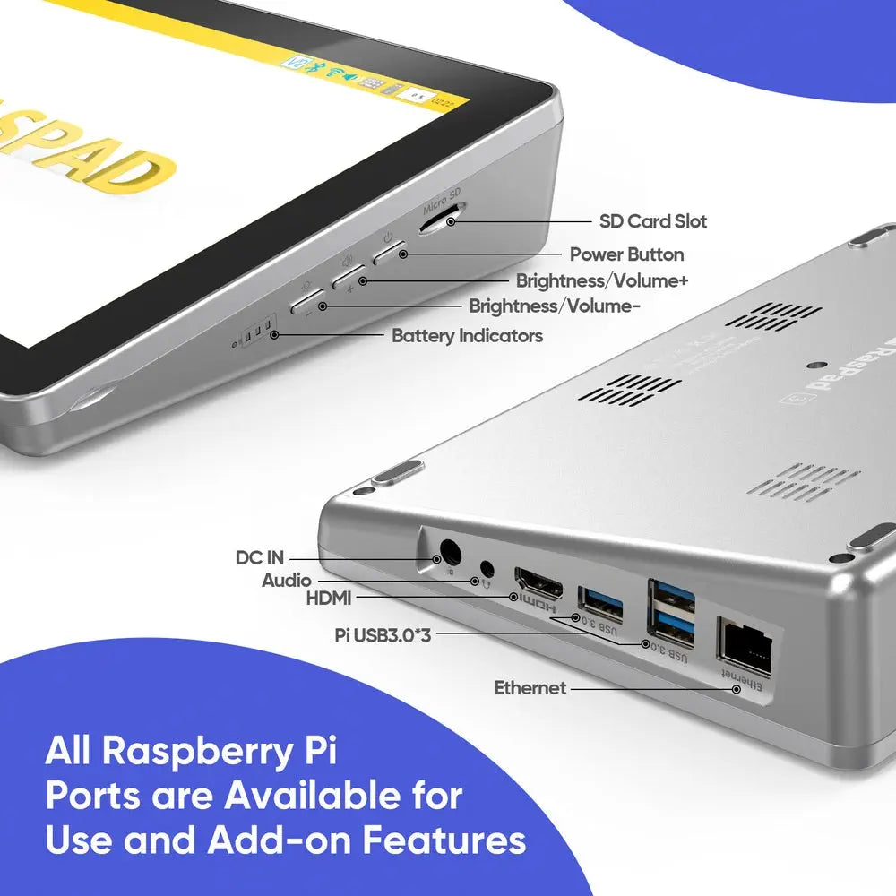 RasPad 3.0 Raspberry Piタブレット,10.1インチ Raspad 3-A Portable Raspberry Pi Tablet to Learn & Program in Mins