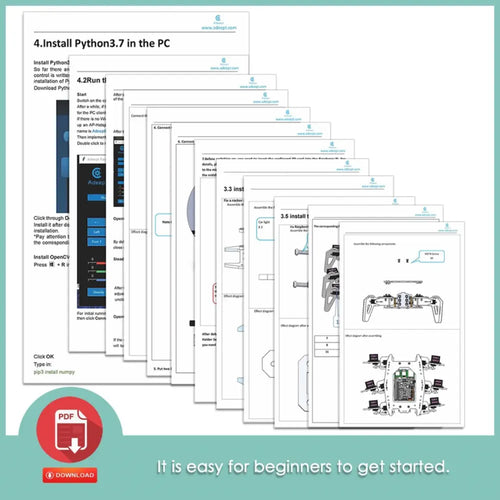 Adeept RaspClaws Kit Robot Araignée Hexapode pour Raspberry Pi Adeept RaspClaws Hexapod Spider Robot Kit for Raspberry Pi
