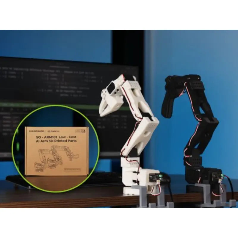 SeeedStudio SO-ARM101 AI Arm 3D Printed Parts - RobotShop