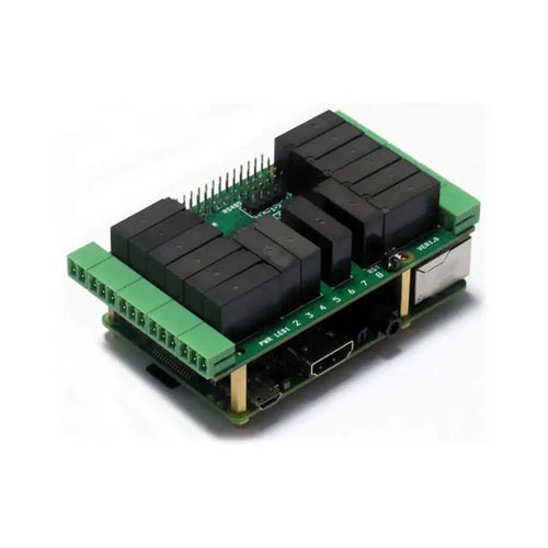 Sequent Microsystems 16 Relais 2A/24V 8 Couches Empilables HAT pour Raspberry Pi Sequent Microsystems 16 Relays 2A/24V 8-Layer Stackable HAT for Raspberry Pi