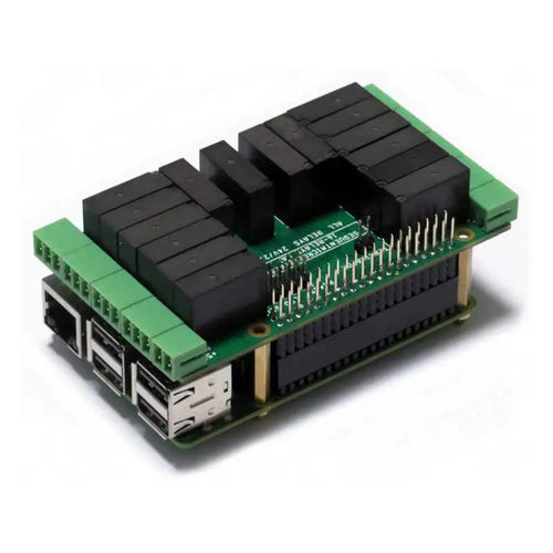 Sequent Microsystems 16 Relais 2A/24V 8 Couches Empilables HAT pour Raspberry Pi Sequent Microsystems 16 Relays 2A/24V 8-Layer Stackable HAT for Raspberry Pi