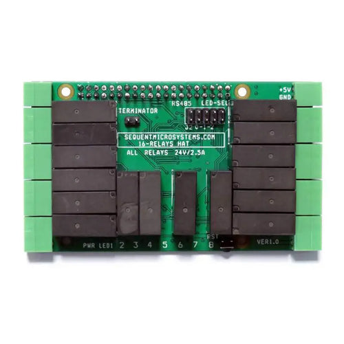 Sequent Microsystems 16 Relais 2A/24V 8 Couches Empilables HAT pour Raspberry Pi Sequent Microsystems 16 Relays 2A/24V 8-Layer Stackable HAT for Raspberry Pi