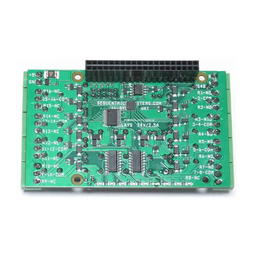 Sequent Microsystems 16 Relais 2A/24V 8 Couches Empilables HAT pour Raspberry Pi Sequent Microsystems 16 Relays 2A/24V 8-Layer Stackable HAT for Raspberry Pi