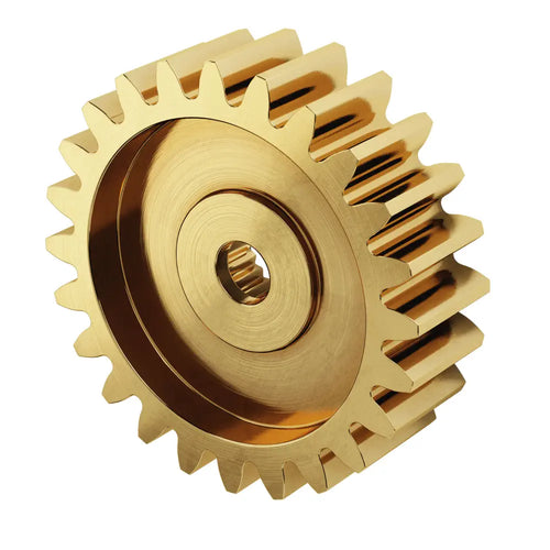 ServoCity Série 2305, Engrenage de Servo en Laiton, MOD 0.8 (Spline à 24 Dents, 24 Dents) ServoCity 2305 Series Brass, MOD 0.8, Servo Gear (24 Tooth Spline, 24 Tooth)