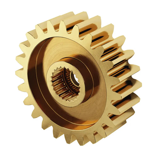 ServoCity Série 2305, Engrenage de Servo en Laiton, MOD 0.8 (Spline à 24 Dents, 24 Dents) ServoCity 2305 Series Brass, MOD 0.8, Servo Gear (24 Tooth Spline, 24 Tooth)