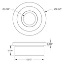 ServoCity 1/8" ID Flanged Ball Bearing (5/16" OD, 9/64" Thickness) - 2 Pack