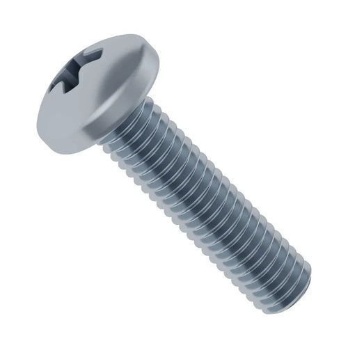 ServoCity M3 x 0.5mm Zinc-Plated Pan Head Screw (12mm Length) - 6 Pack ServoCity M3 x 0.5mm Zinc-Plated Pan Head Screw (12mm Length) - 6 Pack