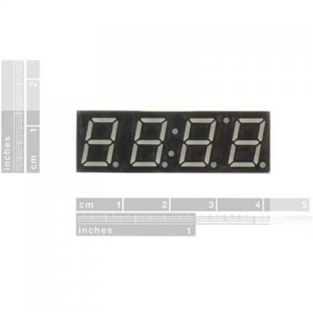 4-Digit, 7-Segment Display (Red) - RobotShop