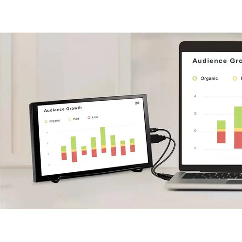 Écran LCD Portable SH080 de 8 pouces, résolution 1280x800, haut-parleurs intégrés Elecrow SH080 8 Inch Portable LCD Display 1280x800 Resolution Monitor Built in Speakers