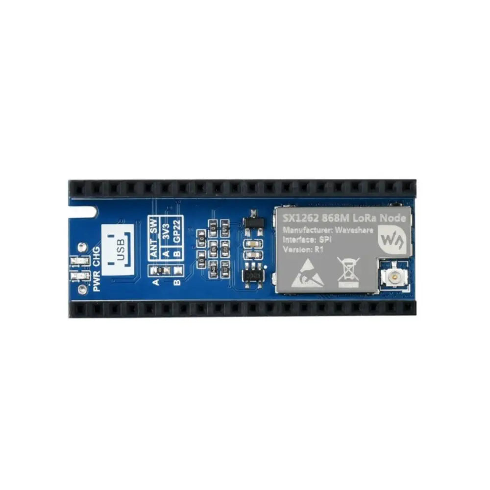 SX1262 LoRa Node Module for RPi Pico, LoRaWAN, Frequency Band 915M