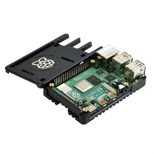 Waveshare Boîtier léger pour Raspberry Pi 4, traitement CNC Waveshare Lightweight Case for Raspberry Pi 4, CNC Processing