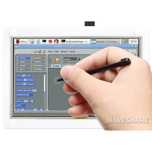 Waveshare Écran LCD tactile résistif 5 Waveshare 5" Resistive Touch Screen LCD w/ Bicolor Case, 800×480, HDMI, Low Power