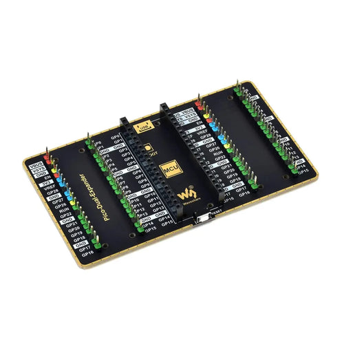 Waveshare Dual GPIO Expander for Raspberry Pi Pico, 2 Sets of Male Headers Waveshare Dual GPIO Expander for Raspberry Pi Pico, 2 Sets of Male Headers