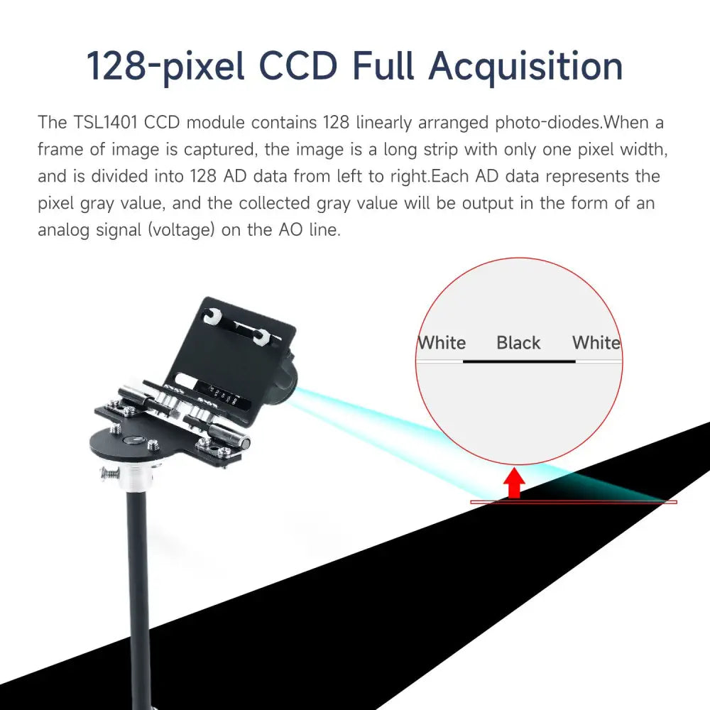 TSL1401 Linear CCD Camera Module With Bracket