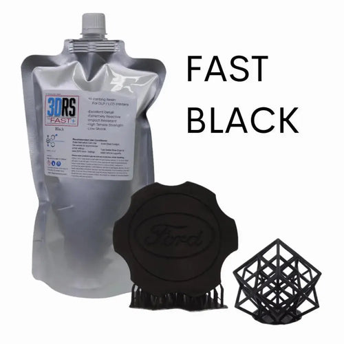 3D Resin Solutions FAST+ V2 Black 3D Printing Resin - 1kg