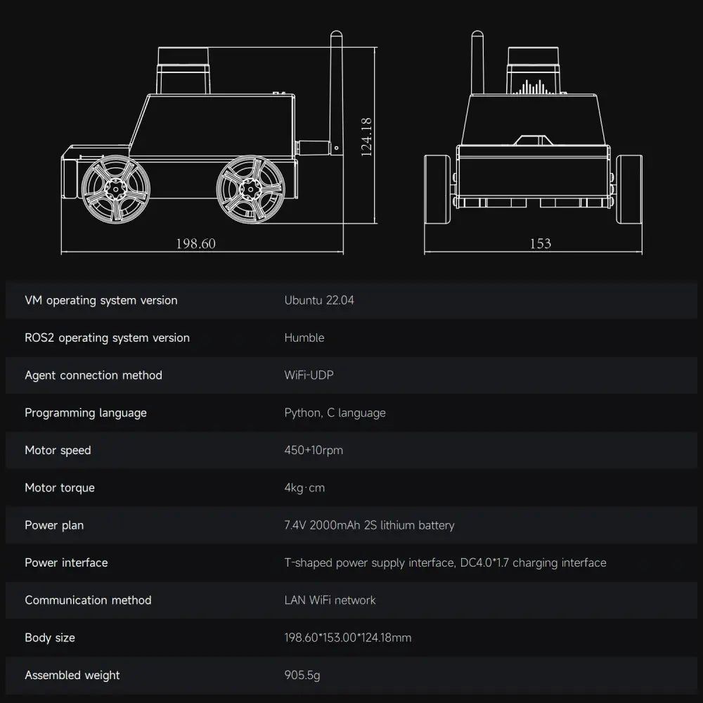 Yahboom ESP32 MicroROS Robot Car Virtual Machine as controller--Standard Version