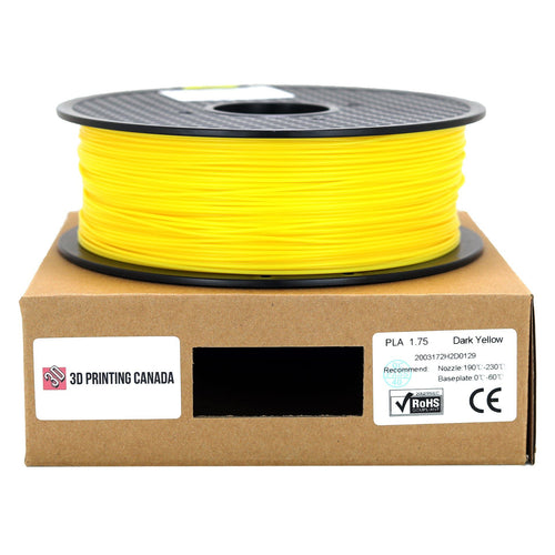 Dark Yellow Standard PLA Filament 1.75mm 1kg