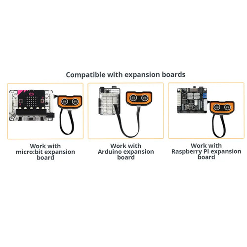 Hiwonder Ultrasonic Module Detection Distance Sensor Compatible w/ Arduino &amp; Micro:bit Programming