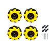Yahboom Mecanum Wheel Kit for DIY robot or programmable smart car-60mm wheel (ABS) *4+TT coupling*4