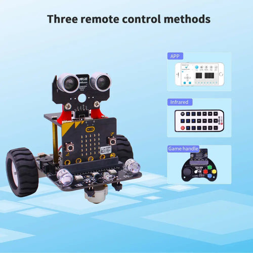 Yahboom micro:bit smart robot car with IR and APP with Micro:bit V2 board