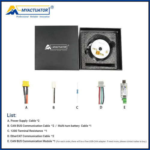 Myactuator RH-14 Ethercat+Can Harmonic joint Motor Robot joint motor Large hollow design High precision and high torque