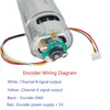 60D Brushed Planetary Gear Motor with encoder, 24V - 800RPM