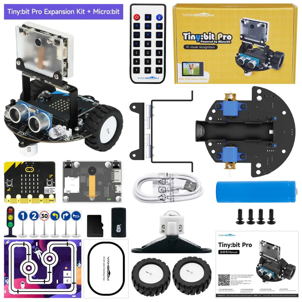 Yahboom Tiny:bit Pro AI visual robot car With Microbit Board